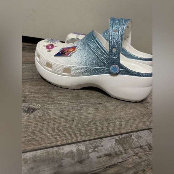 Disney Frozen Clogs mega Crush Crocs Women’s Size 10 - Picture 8 of 14